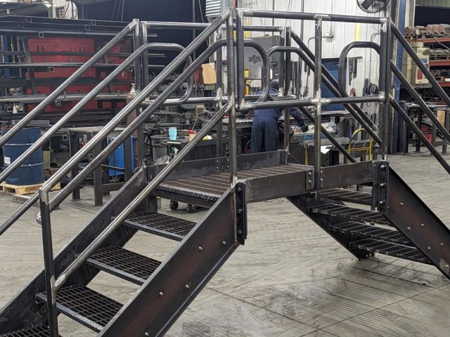 Creating Custom Industrial Stairs Grand Rapids Metal Fabrication