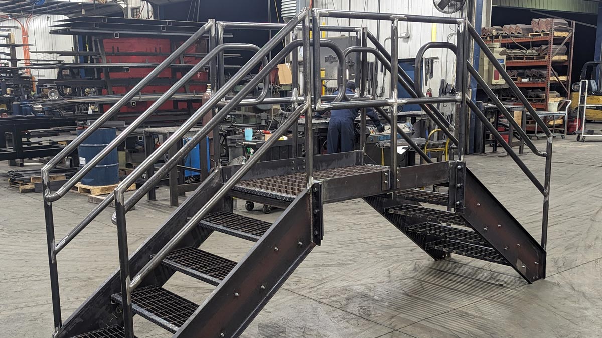 Creating Custom Industrial Stairs Grand Rapids Metal Fabrication